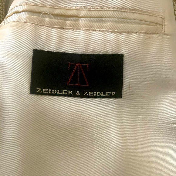 Men’s Cream Colored Blazer Size 40S - Picture 4 of 4